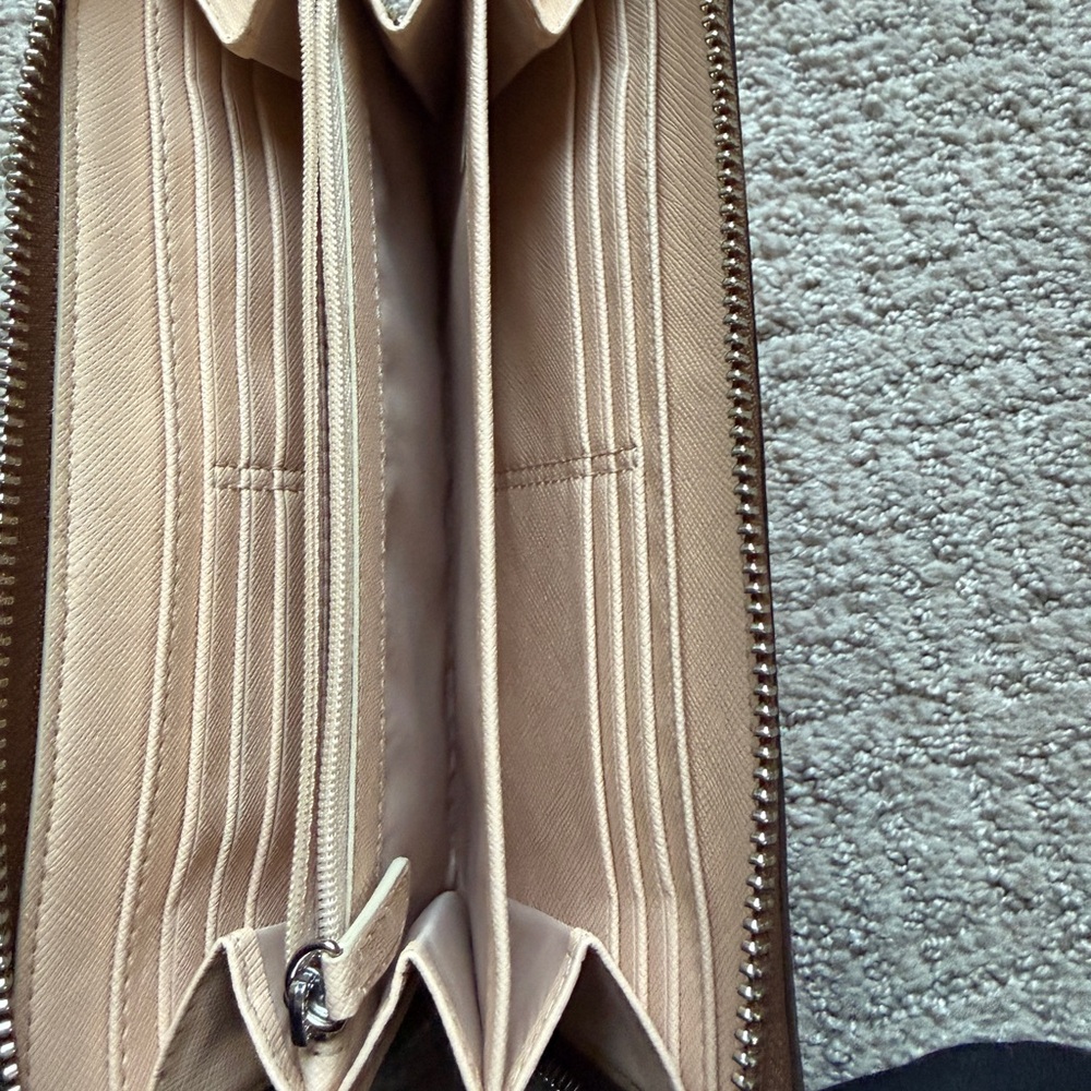 Coach Floral Wallet in Brown and Gray - Picture 3 of 3